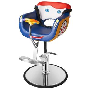 Vente en gros de chaises de barbier <span class=keywords><strong>vintage</strong></span> pour enfants en cuir et PU avec pièces en plastique pour les salons de coiffure - Product Image 2