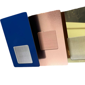 Giao Diện Kép thẻ kim loại NFC kích hoạt kim loại EMV thẻ tín dụng Bóng kết thúc kim loại thẻ ngân hàng trống - Product Image 1