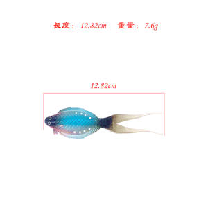 Señuelo de 12,8 cm/7,6G, cebo de pescado simulado para pesca de anguila <span class=keywords><strong>y</strong></span> <span class=keywords><strong>espada</strong></span>, señuelo suave - Product Image 3
