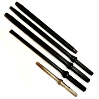 Atlas 7 PDC Tapered Drill Rod Z708 108*H22 11 12 Degree Hexagon Drill Steel Rubber Tapered Button Bit for Rock in South America