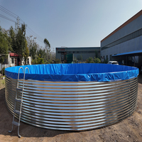 Réservoir d'eau agricole ondulé galvanisé, capacité 100 000 gallons, marque Baoyuan, garantie, filtration par dessalement