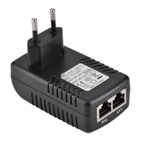 Injecteur PoE Gigabit 48V 0,5A 24W, adaptateur PoE passif IEEE 802.3af pour caméra IP, point d'accès WiFi