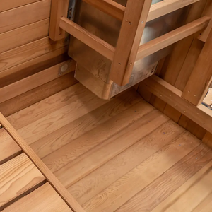 Sauna exterior personalizada para 1-2 personas, de madera maciza de cedro rojo, con estufa. - Product Image 6