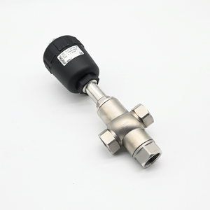 JTAIV Válvula de Ángulo Higiénica DN15-DN50 1 pulgada SS316 con Cabeza de Plástico, Conexión en T de 3 Vías, Neumática Roscada 0-16bar -10~+60 - Product Image 6