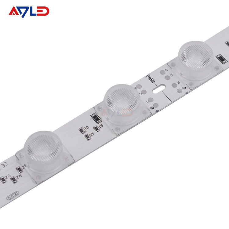 SMD Edgelit RGB LED Bar Asymmetric Lens Aluminum Metal Core PCB Board 25mm Solid Base App Control for Wi-Fi Linear Light
