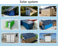 Conteneur frigorifique écologique de 20 pieds à énergie solaire, à économie d'énergie, pour la conservation de la crème glacée, des fruits de mer et des fruits frais