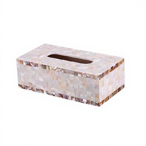 Boîte à mouchoirs de travail en nacre Forme rectangulaire Taille personnalisée Boîte à mouchoirs en serviette pour fournisseur en gros - Product Image 1