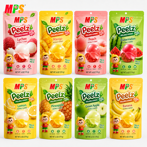 Bonbons pelables MPS, bonbons sucrés et moelleux, emballage <span class=keywords><strong>en</strong></span> sachet, mélange de gommes aux fruits exotiques, bonbons gommeux pelables - Product Image 4