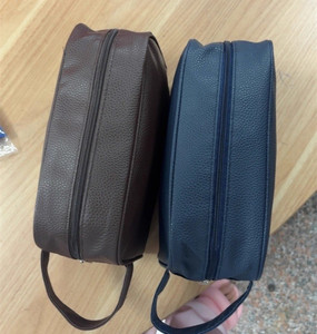 トラベルジッパーメイクアップバッグ化粧品オーガナイザー収納ポーチ防水PUレザートイレタリーバッグ男性用 - Product Image 6