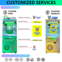 Machine à griffes personnalisée Maker Super Claw Crane Machine Arcade, machine à griffes multicolores pour bonbons, machine à griffes pour poupées et ours en peluche pour parc d'attractions