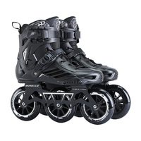 Rollers en Ligne de Vitesse Roselle à 3 Roues en PVC pour Hommes et Femmes Adultes Modèle XT-3