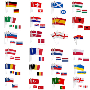 Drapeaux de l'équipe nationale des 48 pays, drapeaux à agiter à la main pour la Coupe de Football 2026, vente en gros de l'usine de drapeaux de Yiwu, Chine, un ensemble de 48 drapeaux. - Product Image 2