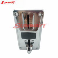 Accepteur de pièces multi-devises SUNWAYT CL-168 en plastique et métal, prise en charge de l'anglais, pour machines à laver, divertissement, jeux, 12V Pulse/RS232