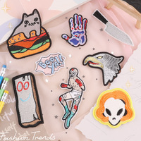En gros Badges en tissu Planète Alien, Patchs brodés thermocollants pour vêtements et journaux DIY, Accessoires vestimentaires