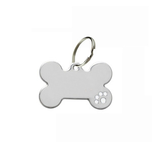 SSeeSY OEM individueller kreativer Knochen-Identitätsetikett personalisiert einfach Anti-Verlust-Buchstaben Katze Hund Halsband Anhänger Haustier-Schmuck - Product Image 6