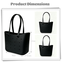 Bolso de hombro ligero de EVA con cierre abierto y boca ancha, para portátil de 13 pulgadas, duradero, impermeable, con hebilla, versátil