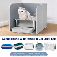 Protection anti-éclaboussures pour litière de chat, pliable, portable, universelle, accessoires pour chats d'intérieur, vente en gros