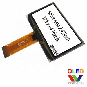 En iyi kalite 2.42 ''2.42 inç 128x64 oled ekran paneli SSD1309 UG-2864ASGPG01 mavi küçük oled ekran SPI i2c oled ekran - Product Image 4