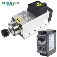 2.2kw 220V 380V 18000rpm Moteur de broche électrique refroidi par air pour fraiseuse de forage de routeur CNC