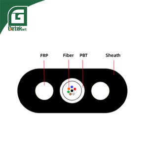 Câble à <span class=keywords><strong>fibre</strong></span> optique Geteknet OEM ODM GYFXBY G657A2 2-24 fibres, 1 km, gaine PE noire, conducteur solide - Product Image 5