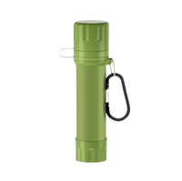 Kit de voyage portable pour la survie en plein air, filtre à eau d'urgence, paille filtrante pour la randonnée, équipement de sécurité personnelle
