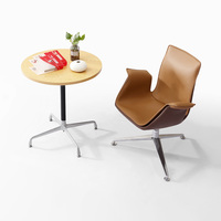 Mobilier moderne de haute qualité et luxueux pour le salon Chaise de détente en cuir confortable