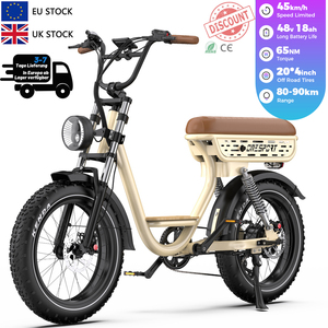 Nouveau stock UE, vélo électrique urbain Onesport W77, 48V 18AH, vélo électrique pour <span class=keywords><strong>femme</strong></span>, vélo électrique urbain, vélo électrique à pneus larges, contrôleur intelligent, vélo électrique - Product Image 6