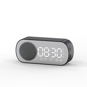 רמקול Bluetooth חכם רמקול סוללה אלחוטית סאב woofer עם rgb הוביל תאורה שולחן עבודה אזעקה אודיו שעון מתנה - Product Image 6