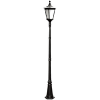 Lampadaire de jardin double tête pour cour et rue, étanche, pour villa et extérieur