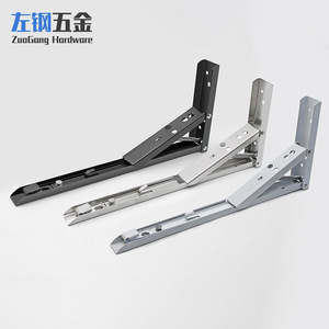 ZuoGang Hardware Stainless Steel Triangular <b>Bracket</b> Folding Wall Shelf Support Frame 304 Steel Durable Storage <b>Bracket</b> - Product Image 1
