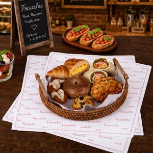 Custom Printed Biodegradable Eco-Friendly Disposable Food Grade Grease Proof Sandwich Bakery <b>Wrapping</b> <b>Paper</b> for Food Packaging - Product Image 3