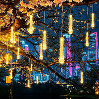 Lumière décorative LED en acrylique jaune en forme de cœur, IP65, étanche à la pluie, style influenceur, croissant, croix, étoile à cinq branches pour extérieur