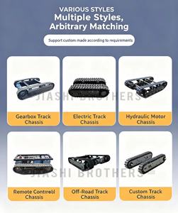 Nouveau châssis à chenilles autopropulsé en caoutchouc, chenilles de 5 tonnes avec moteur pour usine de fabrication et télécommande - Product Image 4