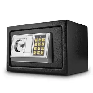 工厂价格优惠密码电子锁超控钥匙安全盒保险箱迷你办公室家庭保险箱