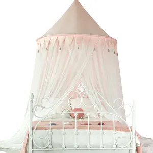 Unique Pendant Play Tent Bedding with Children Round Lace Dome Netting Curtains Bed Canopy Mosquito Net