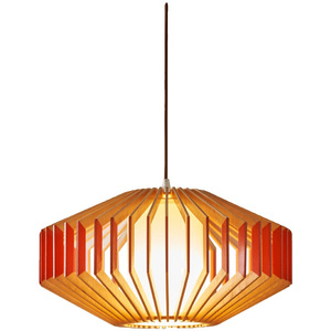 Lampe suspendue carrée en bois massif E27 LED pour salon de thé, restaurant, hôtel, éclairage d'entrée - Product Image 4
