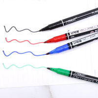 FENLOT Marqueur logistique noir à double tête à base d'huile FENLOT en petit lot personnalisable Stylo à dessin en plastique de grande capacité Encre permanente