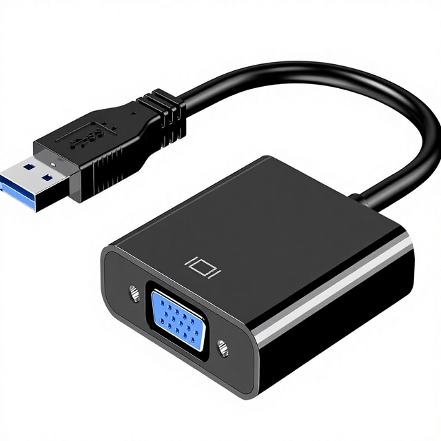 Mindorlen USB to VGA Video Graphics Adapter 1080P Converter USB 3.0 Male to VGA Port Conversion Cable Cord External Video Card