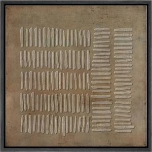 Arte Mural 3D Texturizado Estilo Wabi-Sabi, Pintura al Óleo Abstracta Pintada a Mano, Arte Mural Enmarcado para Regalo de Boda Minimalista, Decoración del Hogar - Product Image 2