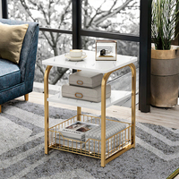 Meuble d'appoint moderne en bois réglable, table de chevet pour chambre, table basse pour salon, mobilier polyvalent pour la maison