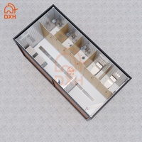 DXH Toilettes préfabriquées pour chantier, installation rapide, ignifuges, certifiées ISO9001, garantie 5 ans
