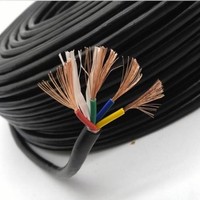 Nouveau câble électrique multibrins en cuivre ignifuge PE PVC pour la construction, emballage en rouleau, multi-isolé