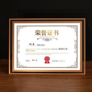 Khung ảnh thủy tinh pha lê 56 inch <span class=keywords><strong>7</strong></span> inch 8 inch a5a4 khung giấy chứng nhận đặt ra Khung ảnh cưới - Product Image 4