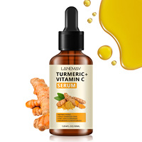 Sérum Visage Anti-Âge et Anti-Acné au Curcuma, Correcteur de Taches Brunes à l'Huile Essentielle et Vitamine C, Hydratant Soin de la Peau Marque Blanche