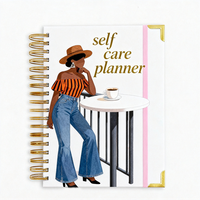 Planificateur hebdomadaire personnalisé et journal de manifestation relié en spirale avec des onglets de séparation 7*9 pouces