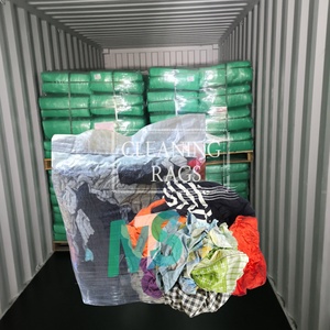 100% Cotton Reclaimed Cutting Industrial Rags Wipes Cut Reused Cleaning Cotton Rags for Cleaning - Product Image 1