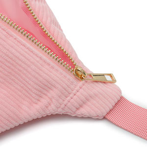 Riñonera de pana ligera personalizada, organizador de viaje portátil, riñonera con cremallera para mujeres y hombres, patrón de letras, bandolera para exteriores - Product Image 4