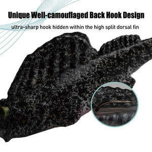 HYD 7,5 cm 14g señuelo de pesca cebo suave <span class=keywords><strong>T</strong></span> cola inferior Swimbait Dark Sleeper Isca señuelo de pesca Artificial para la venta - Product Image 3