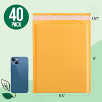 Enveloppes d'expédition antichoc auto-adhésives en papier kraft recyclable de haute qualité