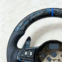 Volant en fibre de carbone forgée pour Volkswagen, modèle Mk6 Mk7 Mk7.5 GTI Golf7R Polo R, accessoires Alcantara, vente chaude